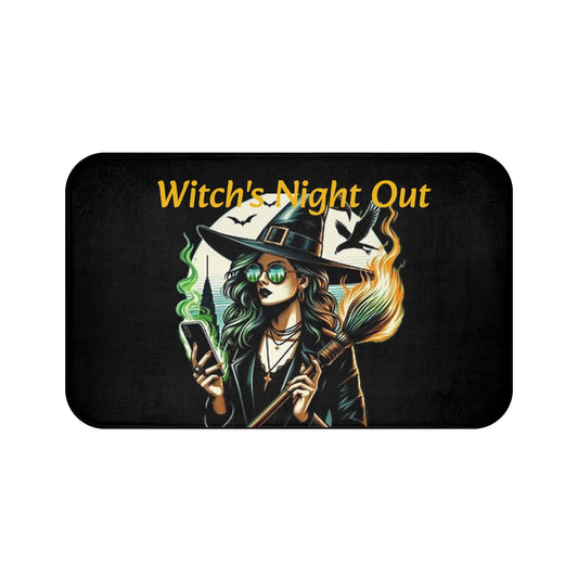 Bath Mat Witch's Night Out