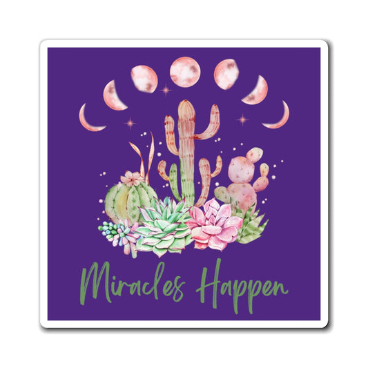 Magnet Miracles Happen purple