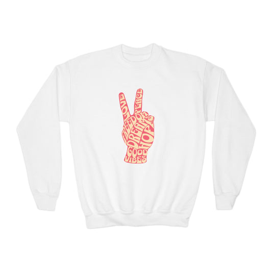 Crewneck Sweatshirt Peace Hand