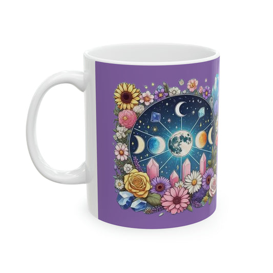 Mug 11oz Floral Crystal Moon