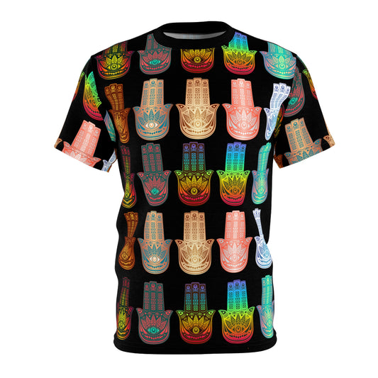 T-shirt (AOP) Hamsa Hands pattern