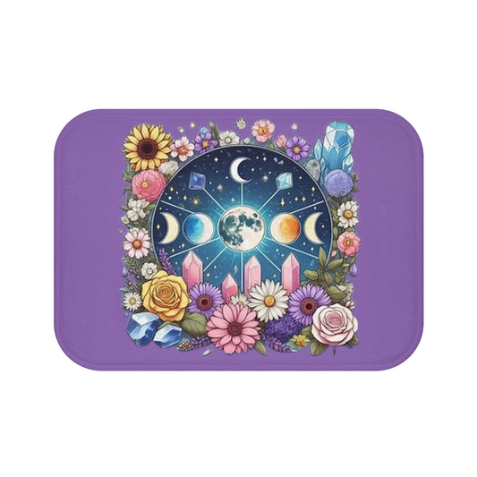 Bath Mat Floral Crystal Moon