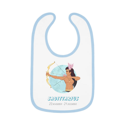 Baby Contrast Trim Jersey Bib