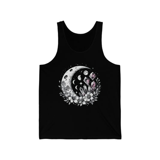 Tank  Top Floral Halfmoon