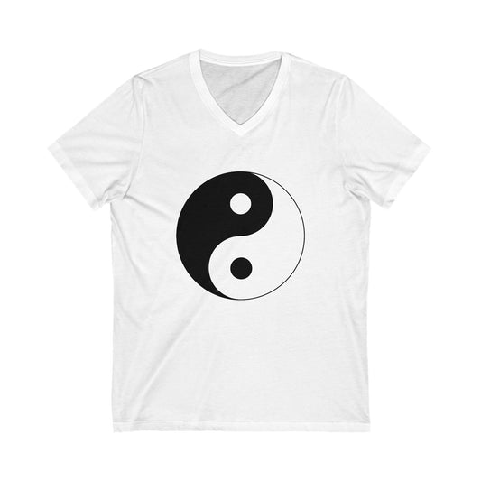 Unisex V-Neck Tee Yin Yang