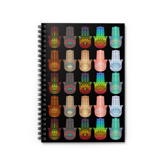 Spiral Notebook - Hamsa Hands