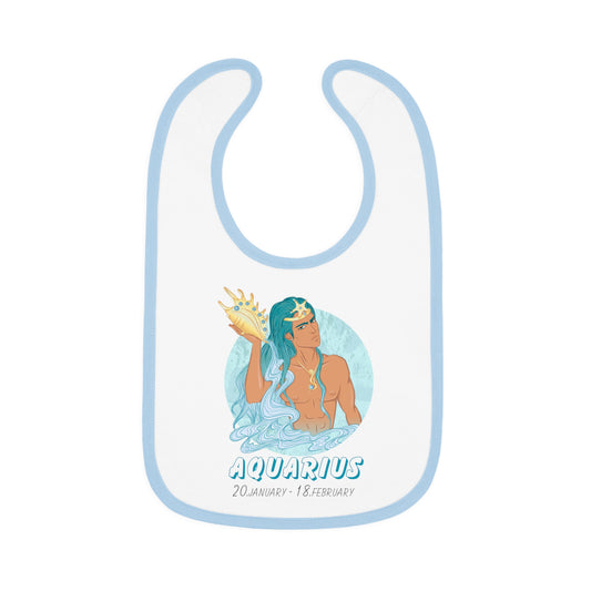 Baby Jersey Bib Aquarius male