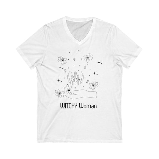 Unisex V-Neck Tee Witchy Woman