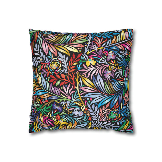 Pillow Case Colorful Feathers