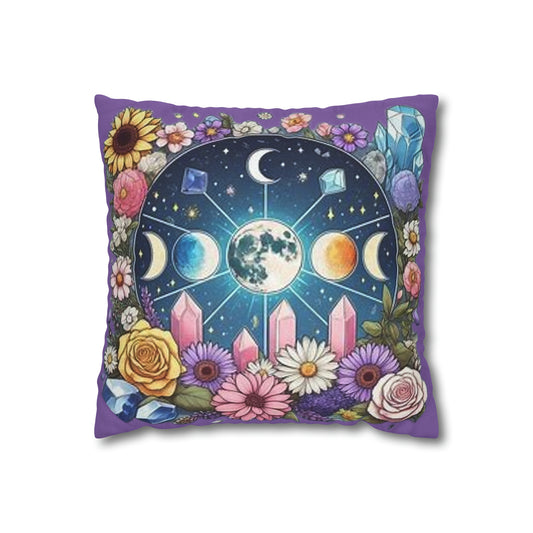 Pillow Case Floral Crystal Moon