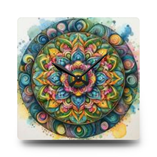 Wall Clock Brigh Mandala