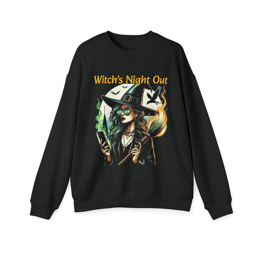 Drop Shoulder Sweatshirt Witch's Night Out