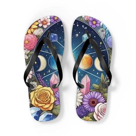 Flip Flops Floral Crystal Moon