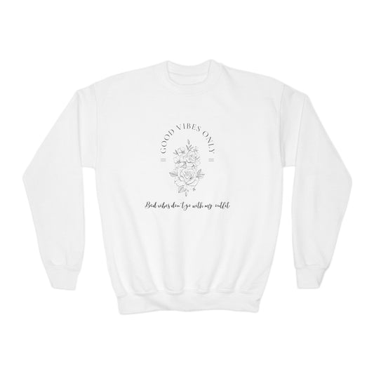 Crewneck Sweatshirt Good Vibes only